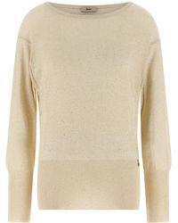 Herno - Lamé And Sequin Yarn Sweater - Lyst