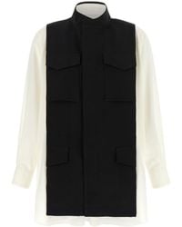 Sacai - Hybrid Shirt With Overlay Panel - Lyst