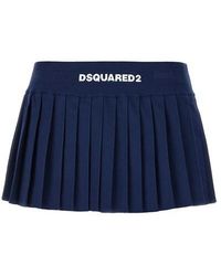 DSquared² - Mini Pleated Skirt - Lyst