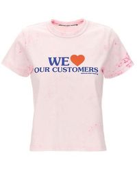Alexander Wang - T-shirt 'We Love Our Customers' - Lyst