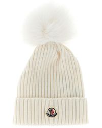 Moncler - Beanie Mit Pom-Pom - Lyst