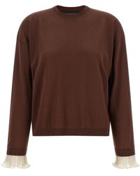 Fabiana Filippi - Pleated Cuffs Sweater - Lyst