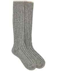 Brunello Cucinelli - Ribbed Socks - Lyst