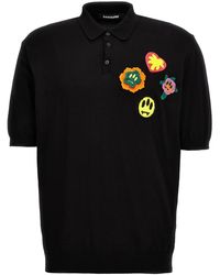 Barrow - Crochet Embroidery Polo Shirt - Lyst