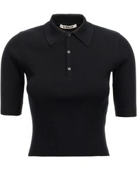 AURALEE - Ribbed Polo Shirt - Lyst