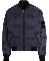 424 - Reversible Logo Bomber Jacket. - Lyst