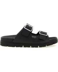 Prada - Gummi-Sliders - Lyst