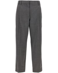 Brunello Cucinelli - Pants With Front Pleats - Lyst