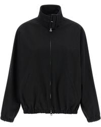 Courreges - 'buckle Zipped Bomber' Jacket - Lyst
