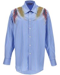 Bluemarble - 'rhinestoned Stardust Stripe' Shirt - Lyst