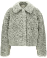Vince - Cropped Faux-Fur Jacket - Lyst
