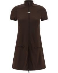 Courreges - 'interlock Tracksuit Mini' Dress - Lyst
