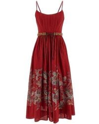 Zimmermann - Abito midi a corsetto Rhiannon - Lyst