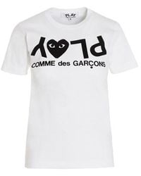 COMME DES GARÇONS PLAY - 'logo Reverse' T-shirt - Lyst