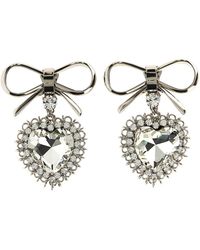 Alessandra Rich - Metal Bow Earrings - Lyst