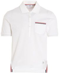 Thom Browne - Polo Con Taschino Sul Petto - Lyst