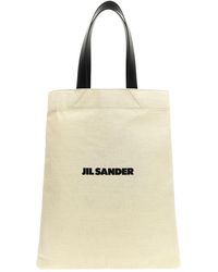 Jil Sander - 'Flat Shopper' Medium Shopping - Lyst