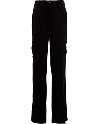 David Koma - Satin Cargo Pants - Lyst