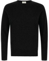 Ma'ry'ya - Crew-Neck Sweater With Side Slits - Lyst