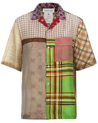 Marine Serre - 'regenerated Silk Scarves Bowling' Shirt - Lyst