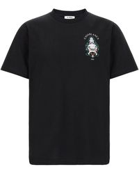 CASABLANCA - T-shirt With 'hotel Emblem' Print - Lyst