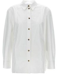 Ganni - Camicia lacci - Lyst