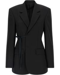 Balenciaga - 'wrap Tailored' Blazer - Lyst