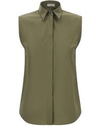 Brunello Cucinelli - Cotton Blouse - Lyst