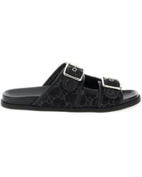 Gucci - Gg Denim Slides - Lyst