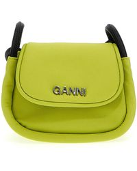 Ganni - Knot Mini Flap Over Crossbody Bag Crossbody Bags - Lyst
