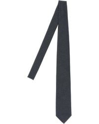 Brioni - Silk Tie With Micro-Geometric Pattern - Lyst