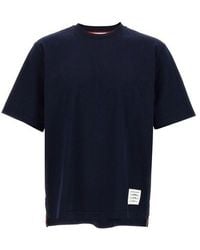 Thom Browne - T-Shirt 'Rwb Knit Trim' - Lyst