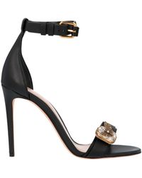 black buckle gladiator sandals