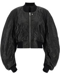 Rick Owens - 'secchia Cropped Flight' Bomber Jacket - Lyst