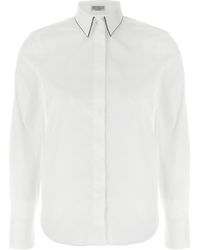 Brunello Cucinelli - Cotton Shirt/S - Lyst