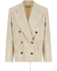 Dries Van Noten - Blazer With Back Tie Detail - Lyst