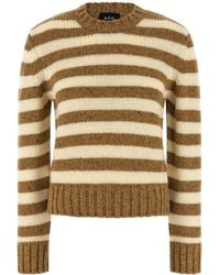 A.P.C. - Striped Sweater - Lyst