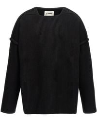 Jil Sander - Geometric Neckline Sweater - Lyst