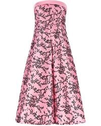 Alberta Ferretti - 'Mikado Floreale' Dress - Lyst