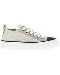 Brunello Cucinelli - Cotton Sneakers - Lyst