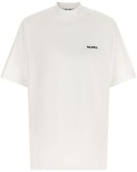 The Attico - Mock-Neck T-Shirt - Lyst