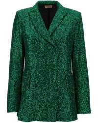 Le twins - 'como' Double-breasted Blazer - Lyst