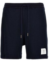 Thom Browne - Cotton Knit Bermuda Shorts - Lyst