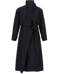 Issey Miyake - 'Shell' Trench Coat - Lyst