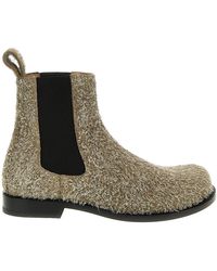 Loewe - Brushed Suede Campo Chelsea Boots - Lyst