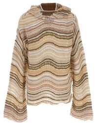 VITELLI - Maglione con cappuccio 'Peacock Monster' - Lyst