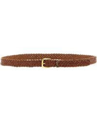 Saint Laurent - 'tiny Cassandre' Belt - Lyst