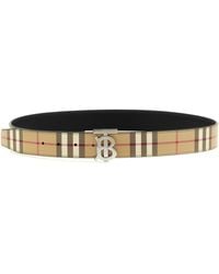 Burberry - Logo Buckle Reversible Belt - Lyst