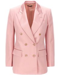 Tom Ford - Double-Breasted Duchesse Blazer With Tailored Structure - Lyst