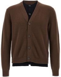 JW Anderson - 'contrast Layered' Cardigan - Lyst